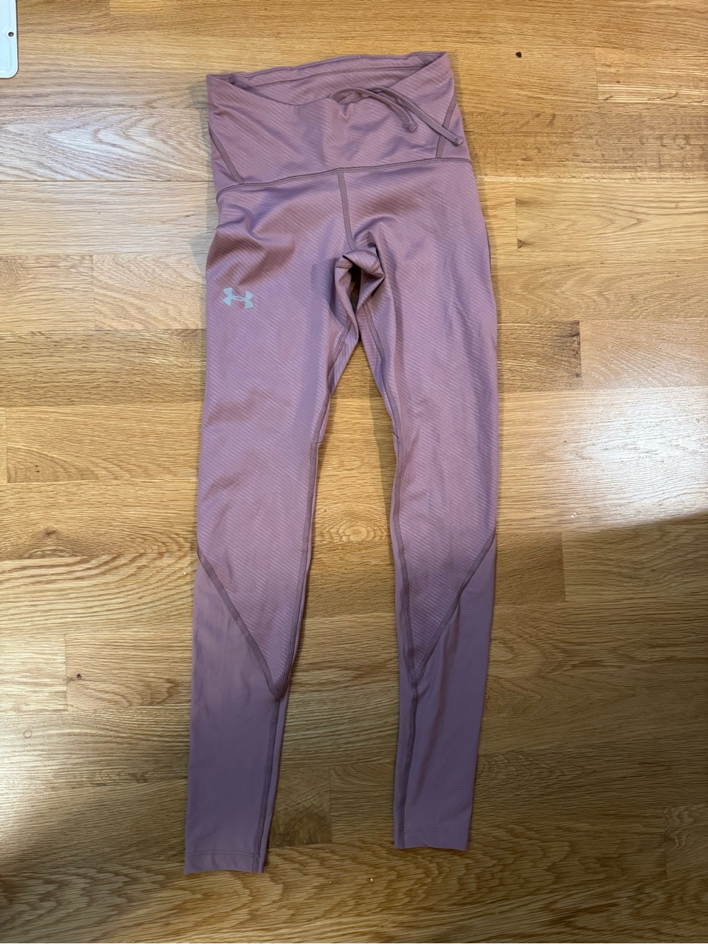 Under Armour Girls' Mauve/Pink High-Rise Leggings